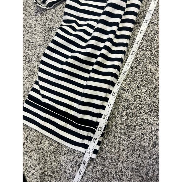 Kate Spade Black/White Stripe Long Pajama‎ Set, Women’s XL Cotton/Rayon Soft - Picture 9 of 13